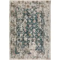 Photo of Blue Oriental Area Rug With Fringe