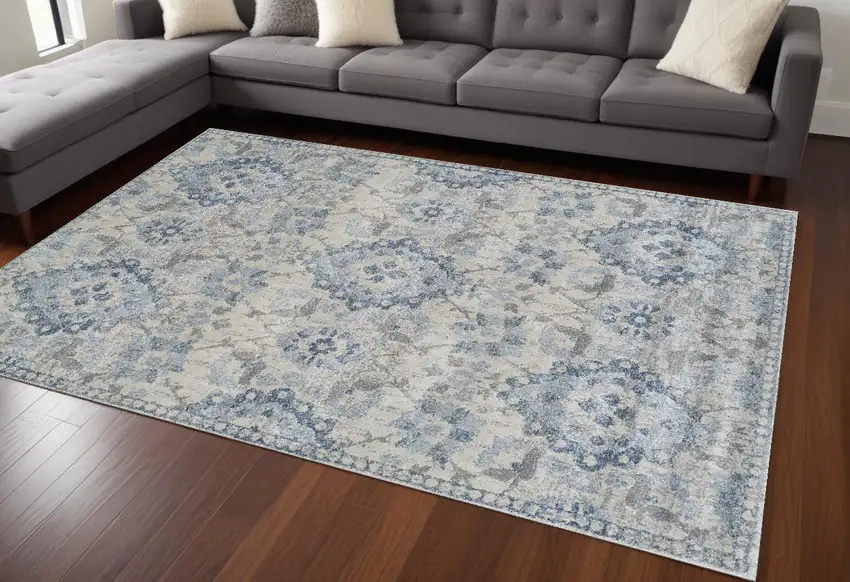 Blue Oriental Area Rug Photo 1