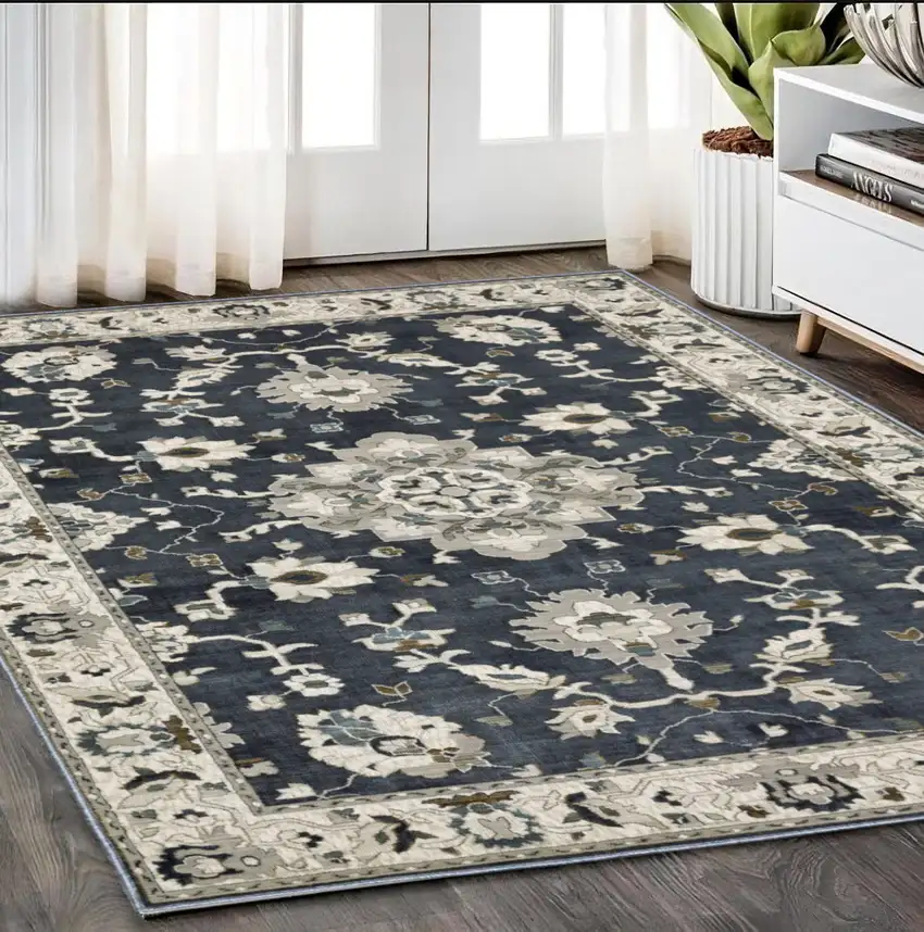 Blue Oriental Area Rug Photo 1