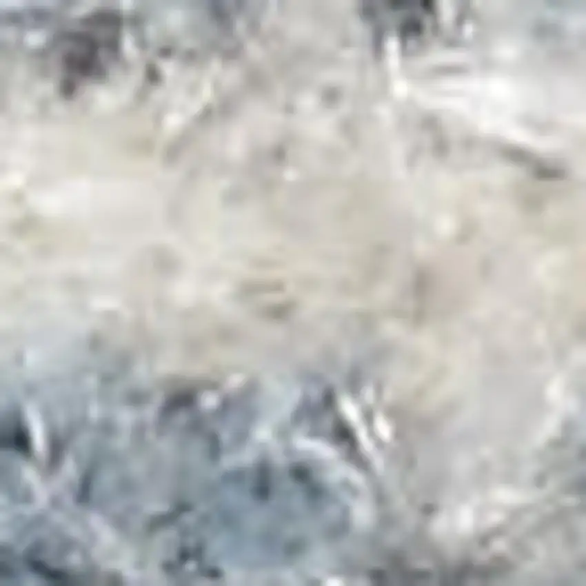 Blue Oriental Distressed Area Rug Photo 3