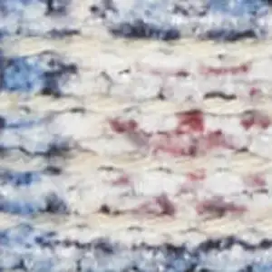 Photo of Blue Oriental Power Loom Distressed Washable Area Rug