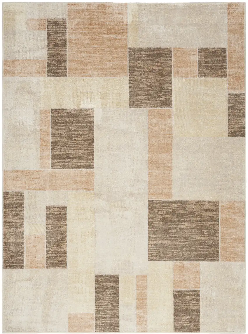Blue Oriental Power Loom Distressed Washable Area Rug Photo 5