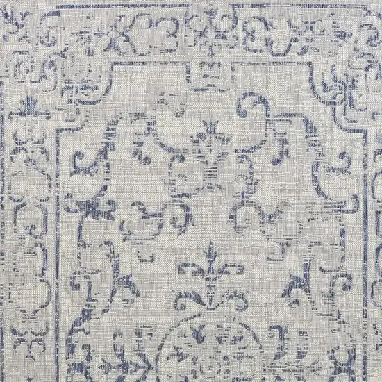Blue And Gray Indoor Outdoor Area Rug Photo 3