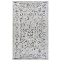 Photo of Blue Ornate Indoor Outdoor Area Rug