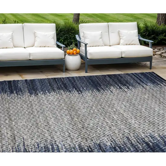 Blue Patchwork Hand Woven Area Rug Photo 1