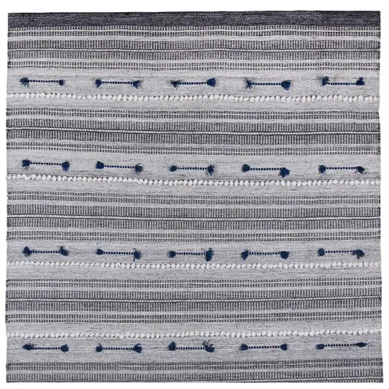 Blue Patchwork Hand Woven Area Rug Photo 5