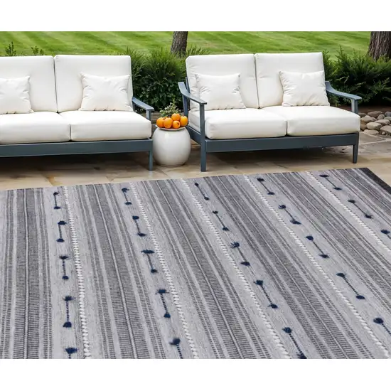 Blue Patchwork Hand Woven Area Rug Photo 1
