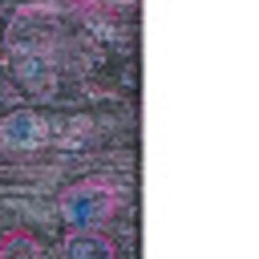 Blue Pink And Purple Abstract Washable Area Rug With UV Protection Photo 3