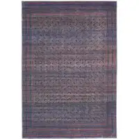 Photo of Blue Pink And Purple Floral Power Loom Area Rug