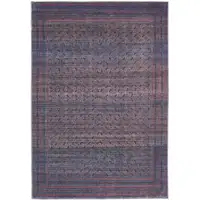 Photo of Blue Pink And Purple Floral Power Loom Area Rug
