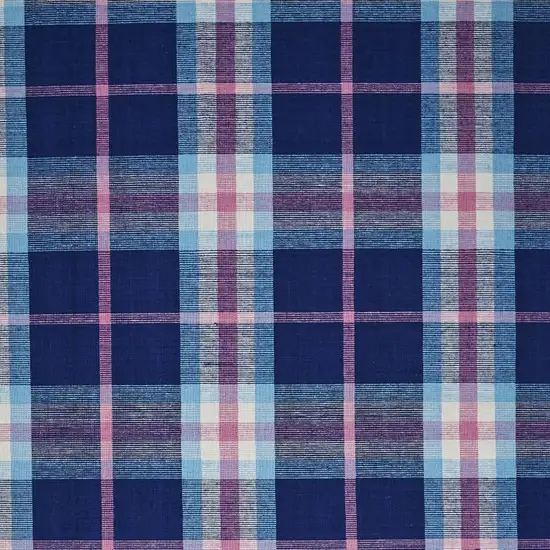 Blue Pink And White Abstract Hand Woven Stain Resistant Area Rug Photo 5