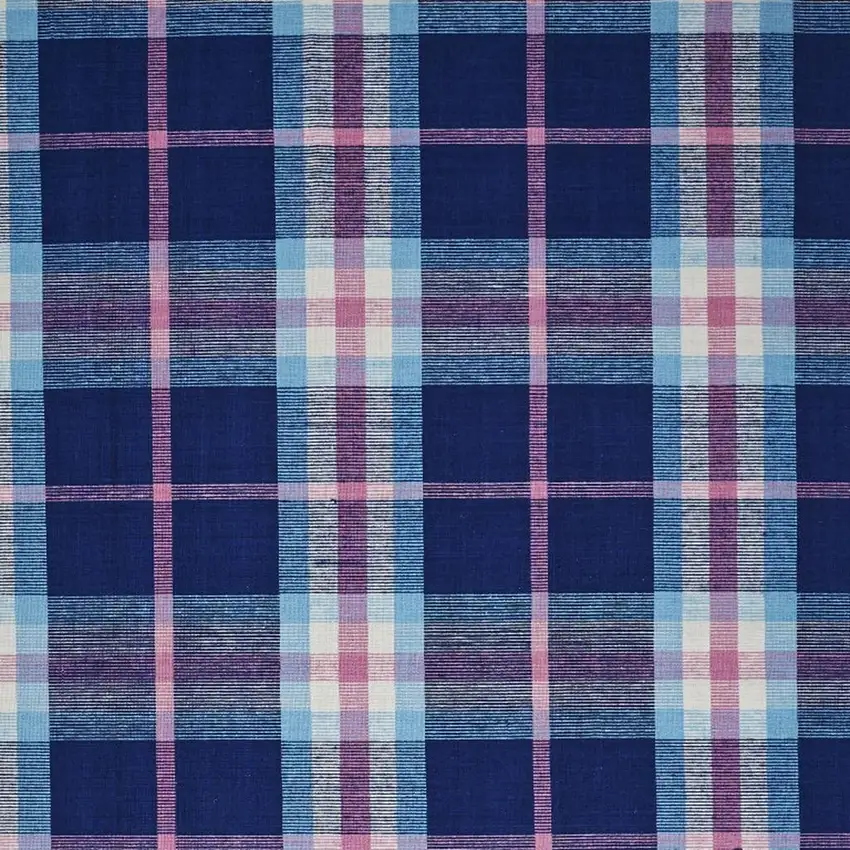 Blue Pink And White Abstract Hand Woven Stain Resistant Area Rug Photo 5