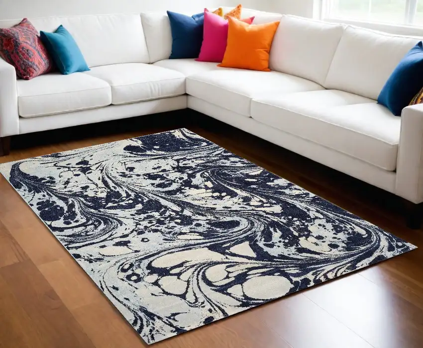 Multicoloured Shag Area Rug Photo 1
