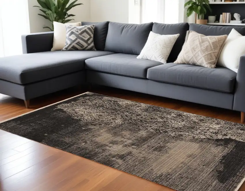 Blue Polypropylene Rug Photo 1