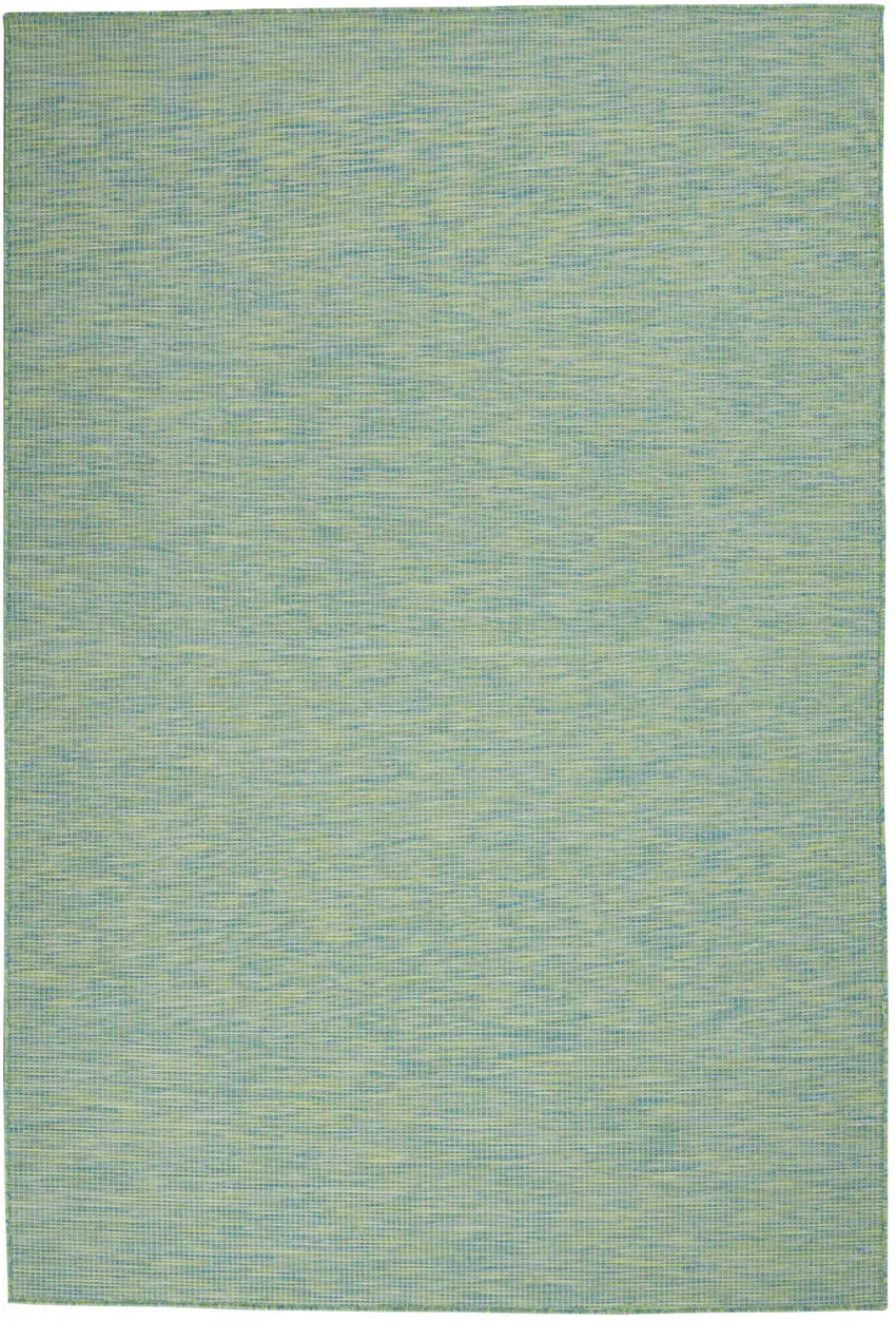 Blue and Green Indoor Outdoor Area Rug Photo 4
