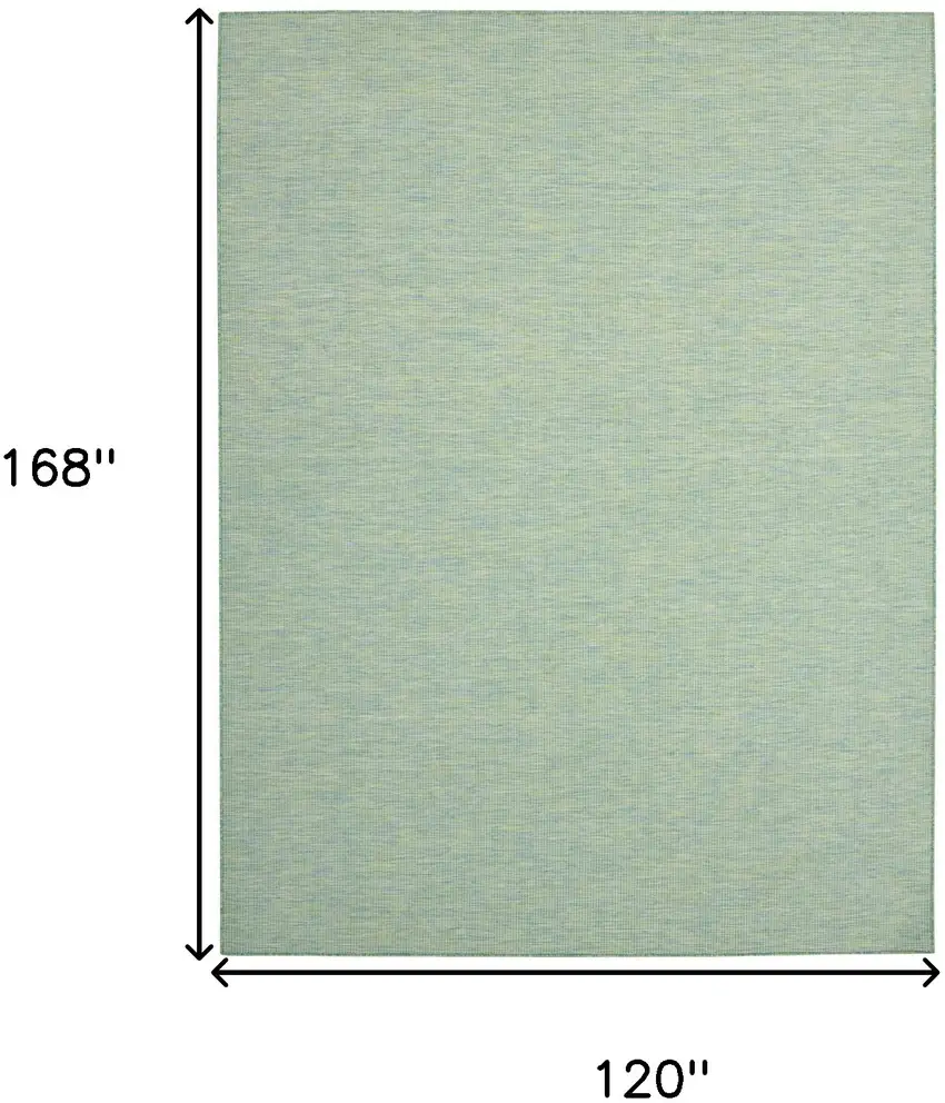 Blue and Green Indoor Outdoor Area Rug Photo 3