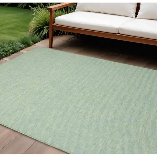 Blue And Green Indoor Outdoor Area Rug Photo 1