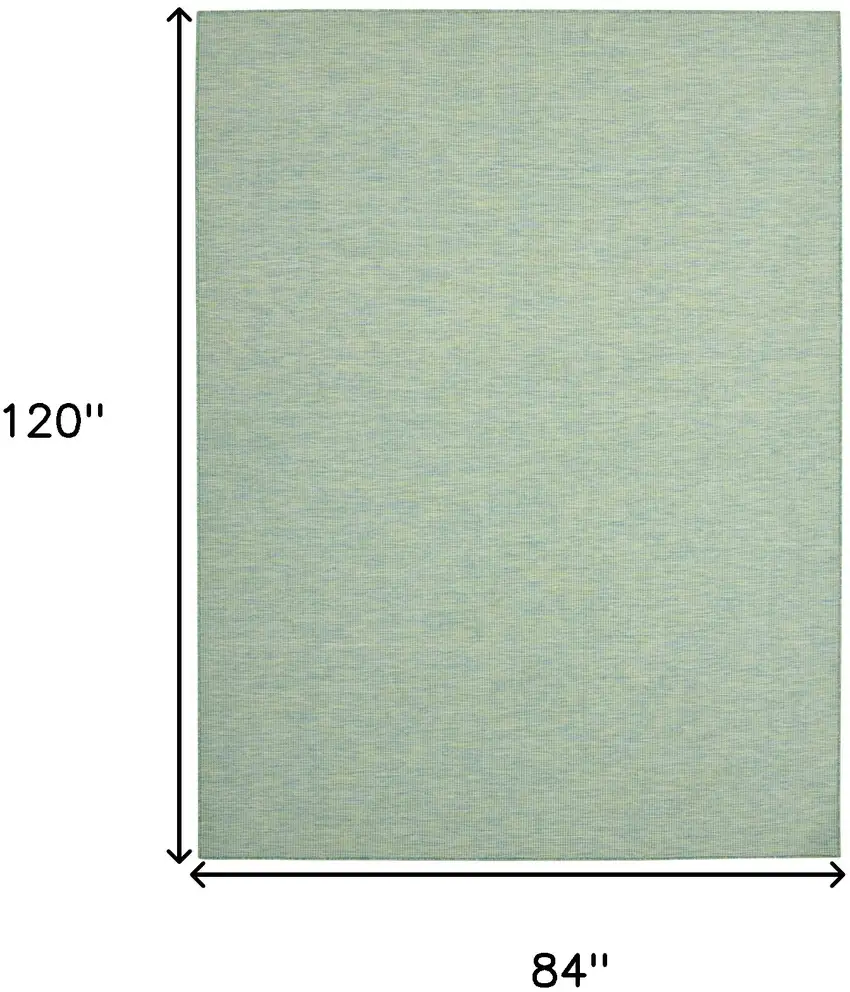 Blue and Green Indoor Outdoor Area Rug Photo 3