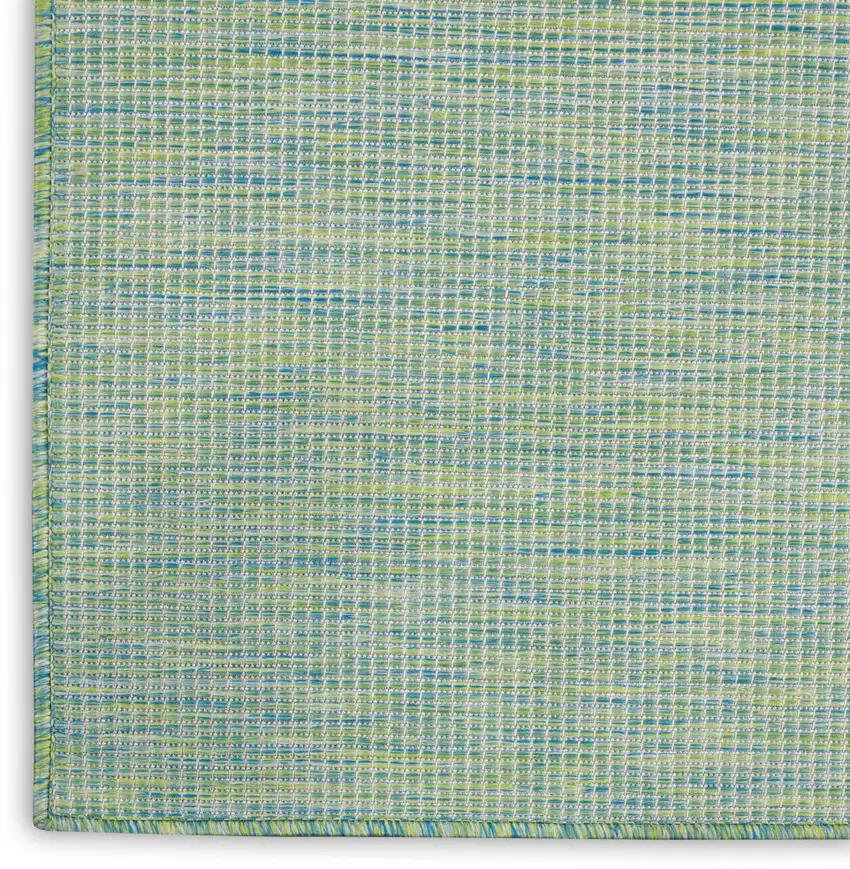 Blue and Green Indoor Outdoor Area Rug Photo 4