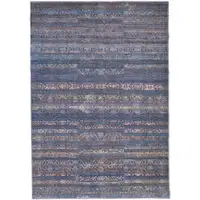 Photo of Blue Purple And Brown Floral Power Loom Area Rug