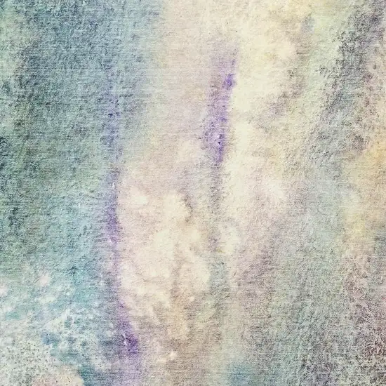 Blue Purple And Ivory Abstract Washable Area Rug With UV Protection Photo 8