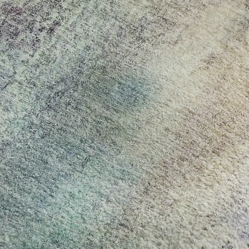 Blue Purple And Ivory Abstract Washable Area Rug With UV Protection Photo 7