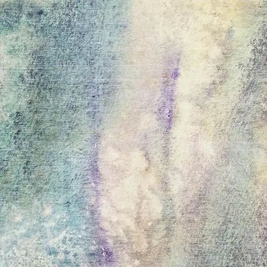 Blue Purple And Ivory Abstract Washable Area Rug With UV Protection Photo 3