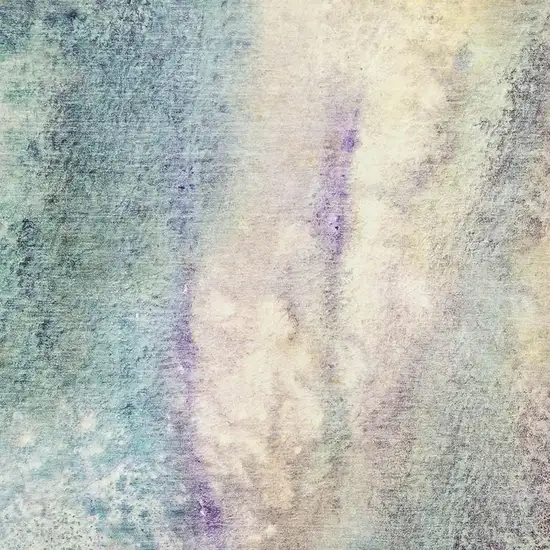 Blue Purple And Ivory Abstract Washable Area Rug With UV Protection Photo 3