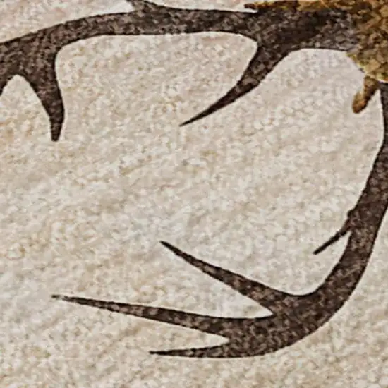 Blue Red And Brown Christmas Santa Claus Washable Area Rug With UV Protection Photo 4