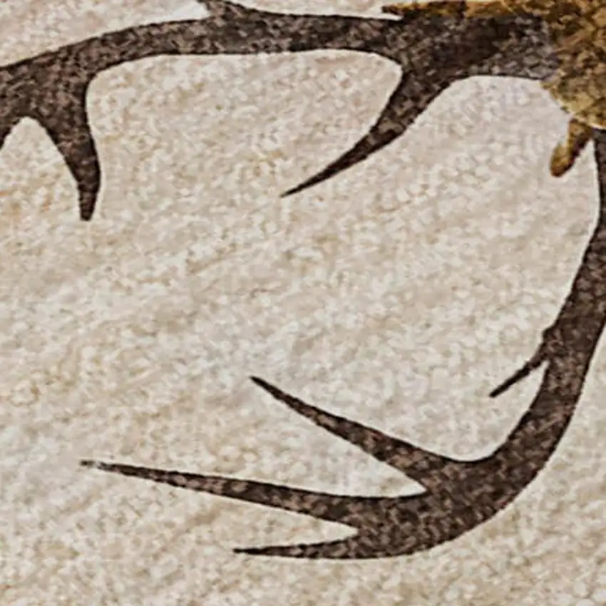 Blue Red And Brown Christmas Santa Claus Washable Area Rug With UV Protection Photo 4