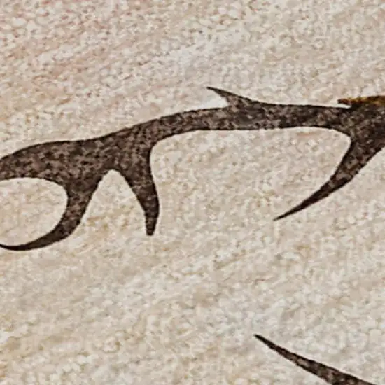 Blue Red And Brown Geometric Washable Area Rug With UV Protection Photo 5