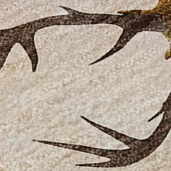 Blue Red And Brown Geometric Washable Area Rug With UV Protection Photo 4