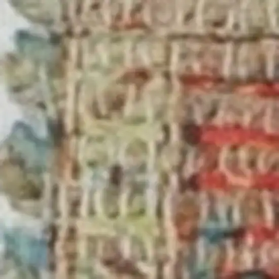 Blue Red And Beige Floral Medallion Hand Woven Distressed Area Rug Photo 9