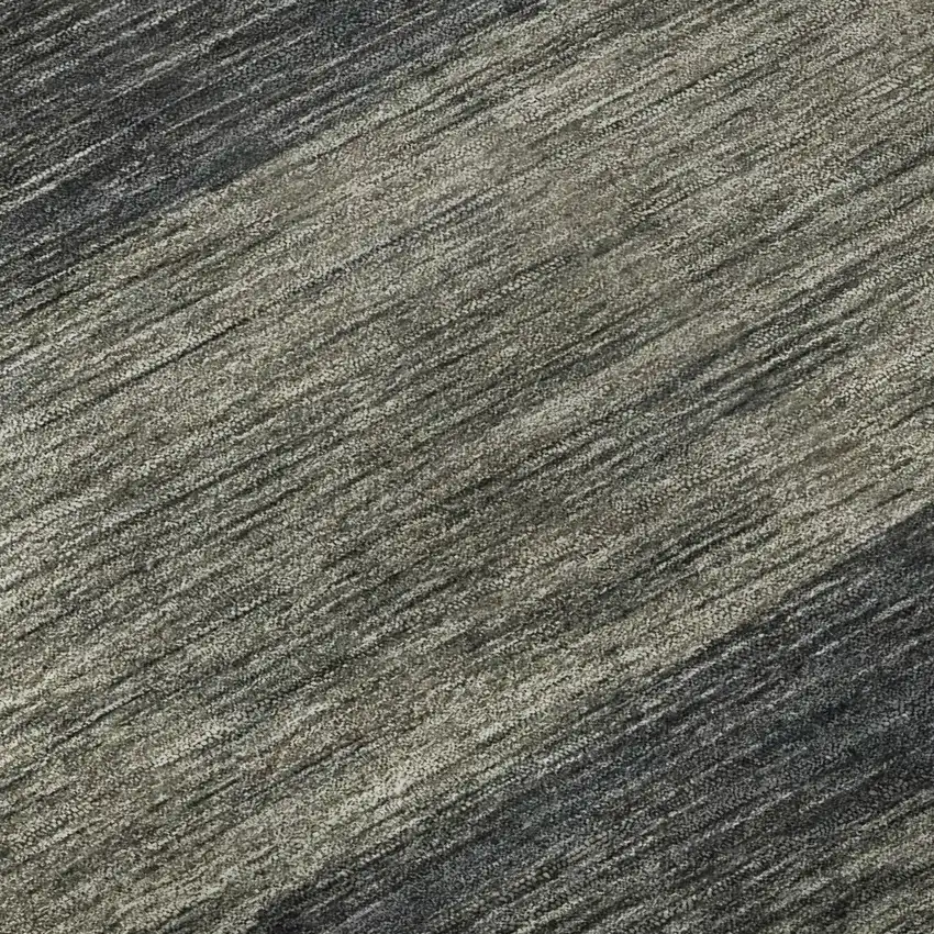 Blue Rust And Gold Striped Washable Area Rug With UV Protection Photo 9