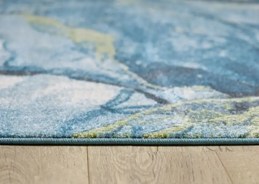 Blue Sage Abstract Stone Modern Area Rug Photo 3