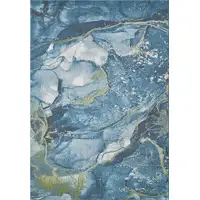 Photo of Blue Sage Abstract Stone Modern Area Rug