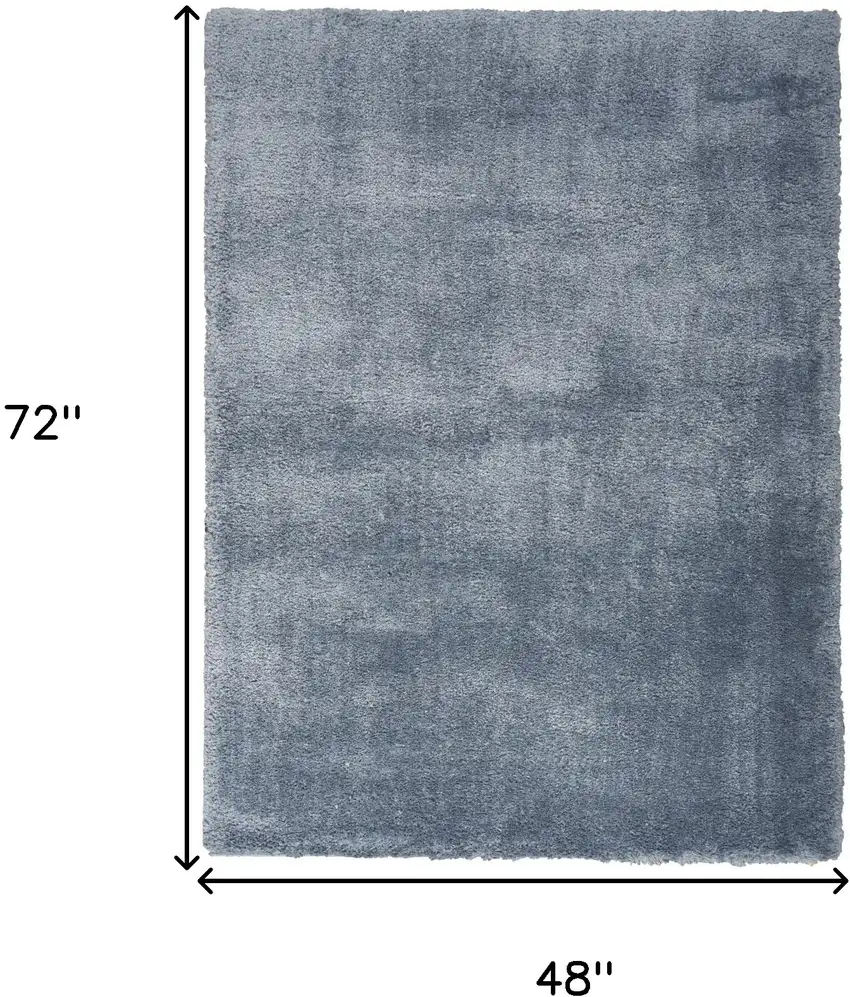 Blue Shag Area Rug Photo 3