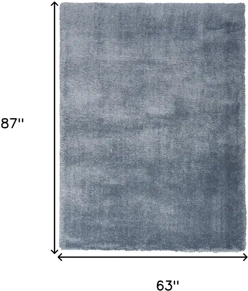 Blue Shag Area Rug Photo 3