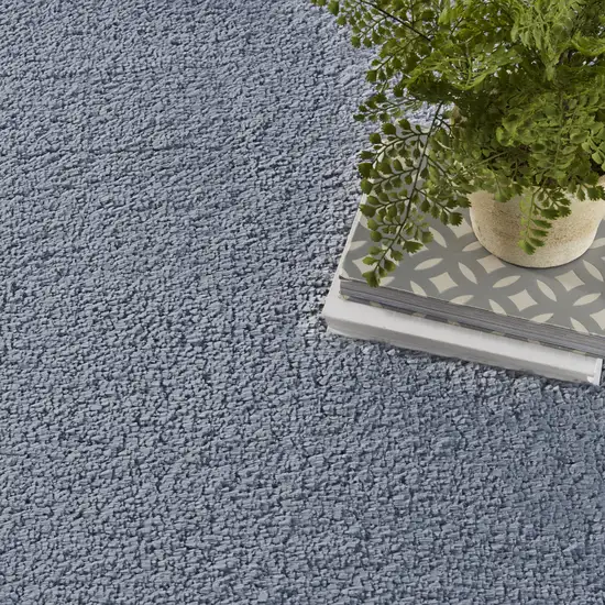 Blue Shag Area Rug Photo 8