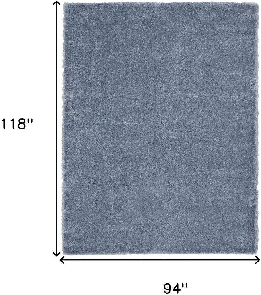 Blue Shag Area Rug Photo 3