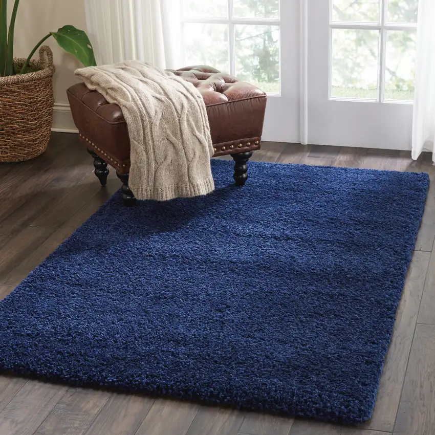 Blue Shag Area Rug Photo 7