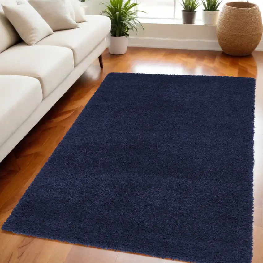Blue Shag Area Rug Photo 1