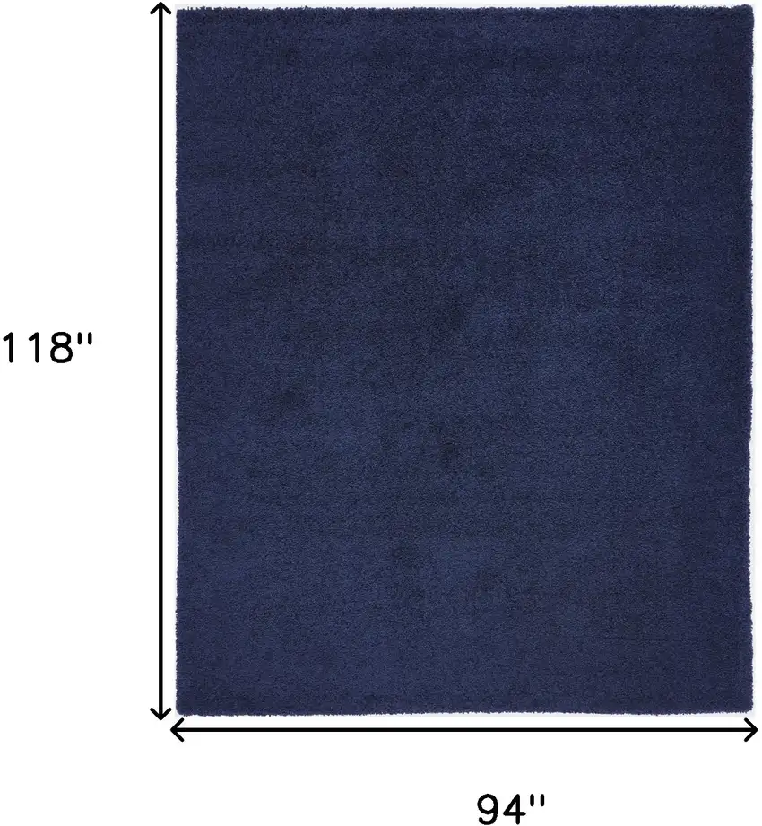 Blue Shag Area Rug Photo 3