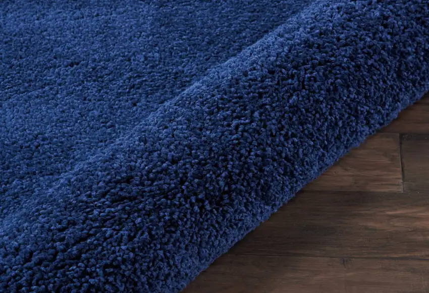 Blue Shag Distressed Area Rug Photo 9