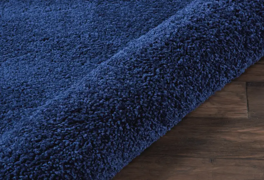 Blue Shag Distressed Area Rug Photo 9