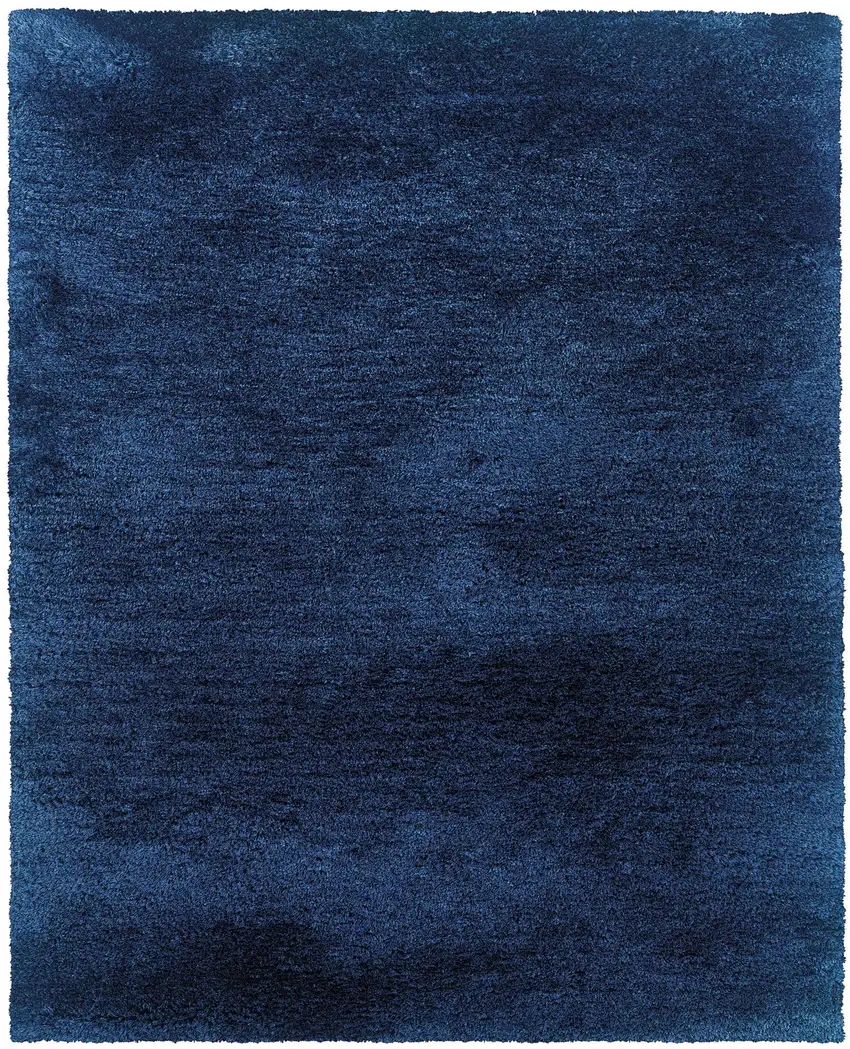 Blue Shag Hand Tufted Area Rug Photo 4