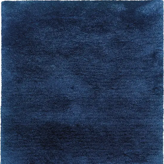 Blue Shag Hand Tufted Area Rug Photo 3