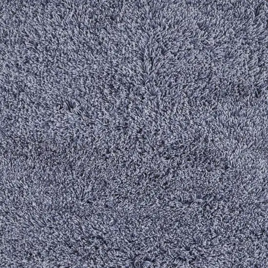 Blue Shag Hand Tufted Area Rug Photo 7