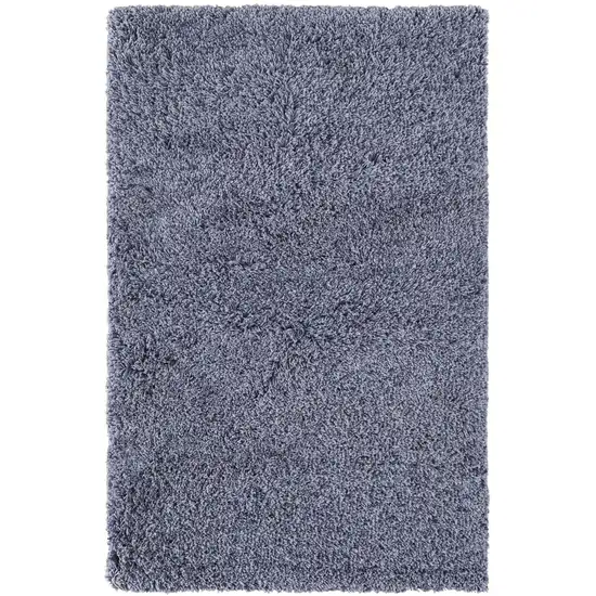Blue Shag Hand Tufted Area Rug Photo 3