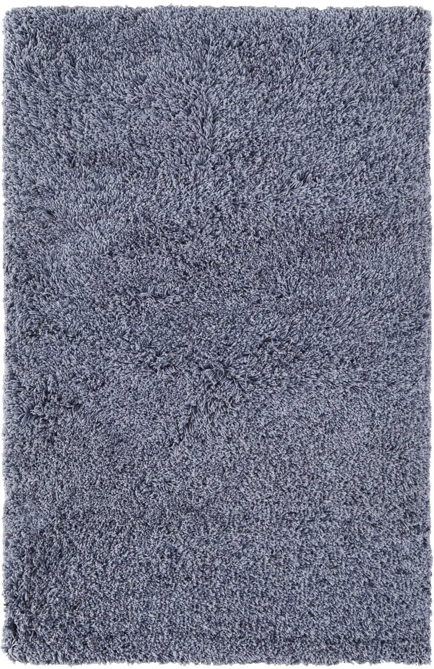 Blue Shag Hand Tufted Area Rug Photo 3